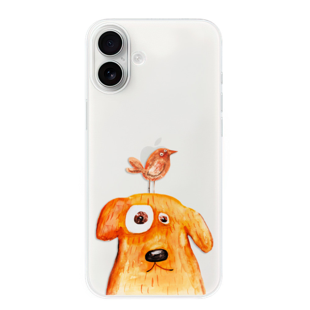 Odolné silikónové puzdro iSaprio - Dog And Bird - iPhone 16 Plus