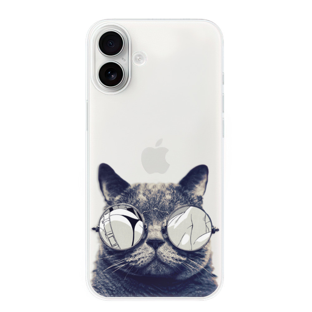 Odolné silikónové puzdro iSaprio - Crazy Cat 01 - iPhone 16 Plus