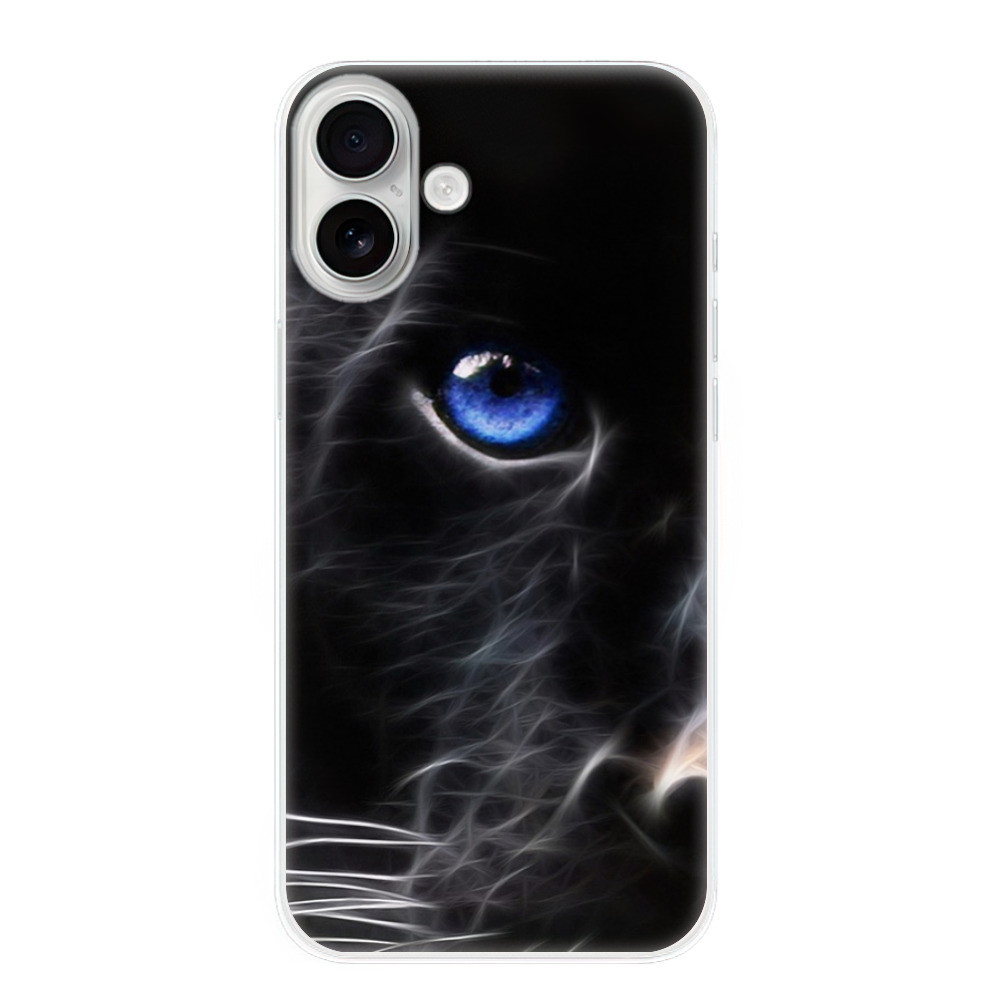 Odolné silikónové puzdro iSaprio - Black Puma - iPhone 16 Plus