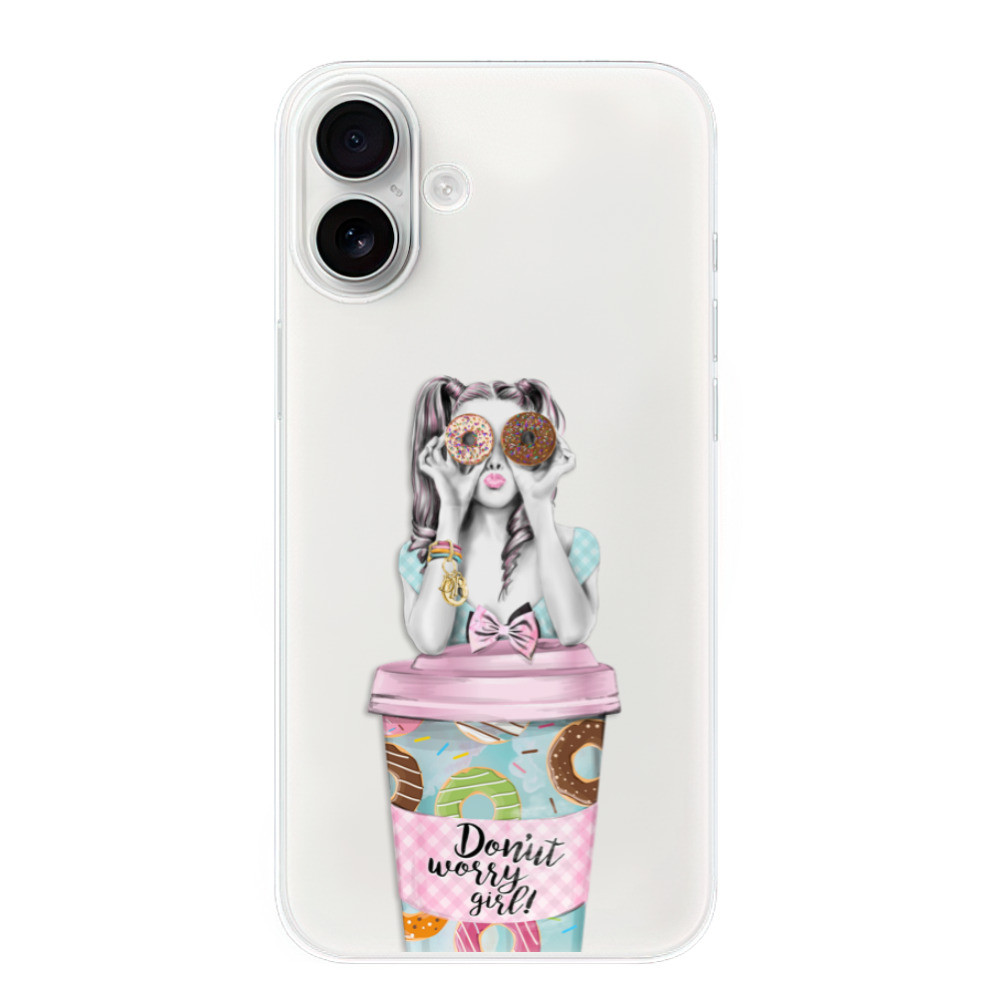 Odolné silikónové puzdro iSaprio - Donut Worry - iPhone 16 Plus