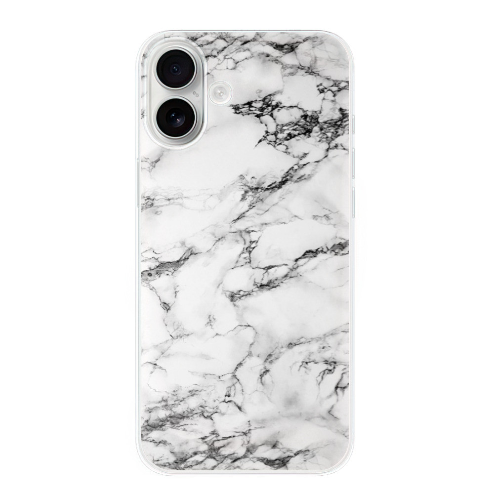 Odolné silikónové puzdro iSaprio - White Marble 01 - iPhone 16 Plus