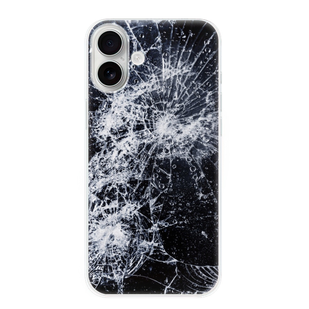 Odolné silikónové puzdro iSaprio - Cracked - iPhone 16 Plus