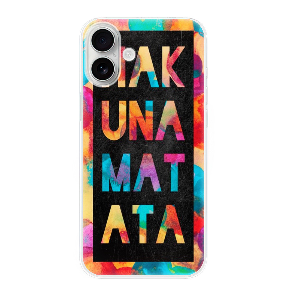 Odolné silikónové puzdro iSaprio - Hakuna Matata 01 - iPhone 16 Plus