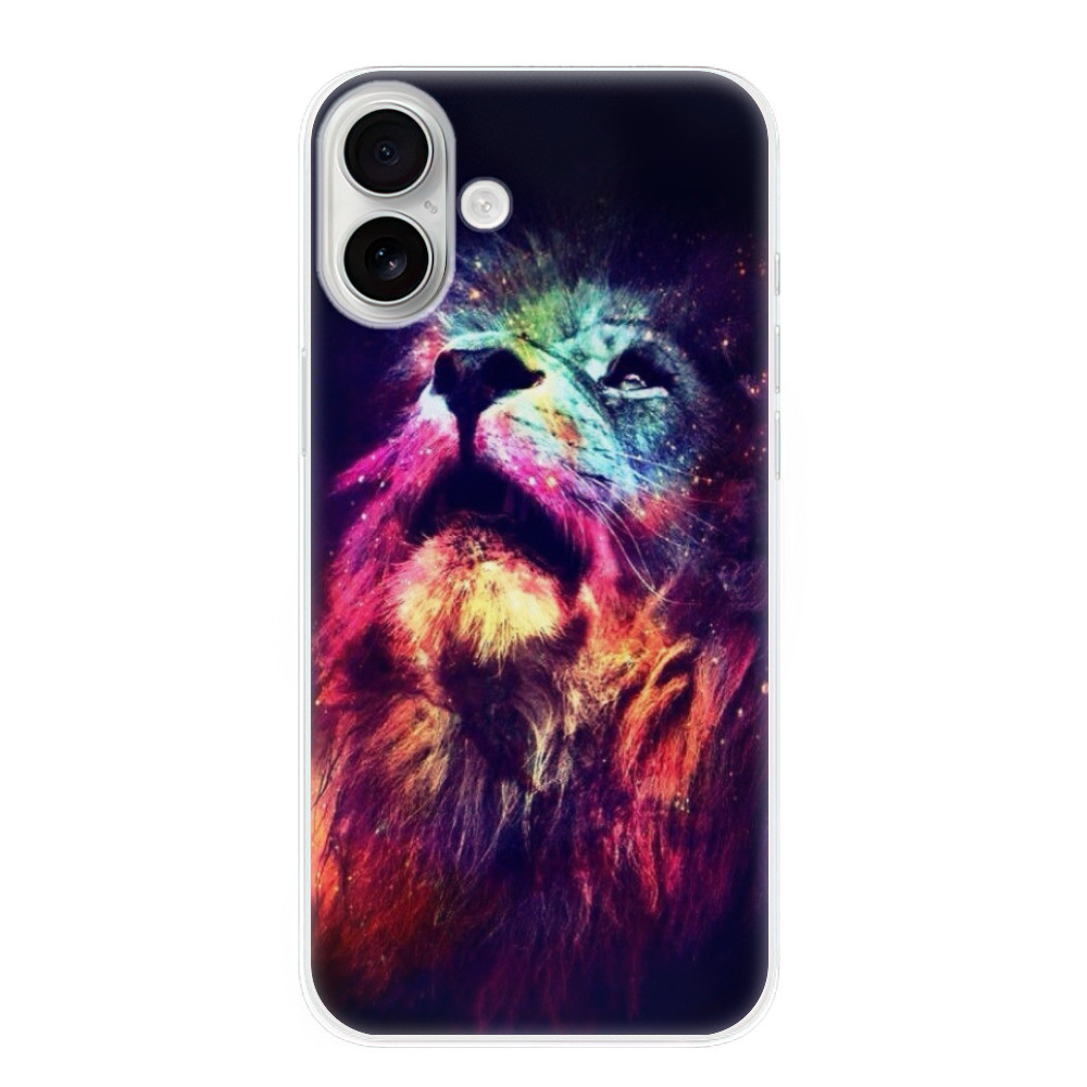 Odolné silikónové puzdro iSaprio - Lion in Colors - iPhone 16 Plus