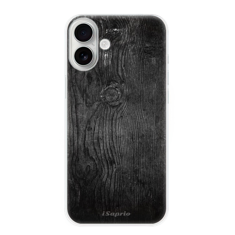Odolné silikónové puzdro iSaprio - Black Wood 13 - iPhone 16 Plus
