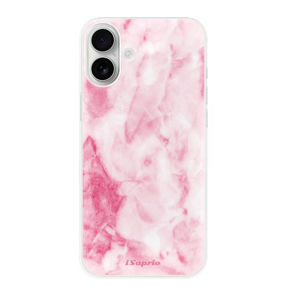 Odolné silikónové puzdro iSaprio - RoseMarble 16 - iPhone 16 Plus