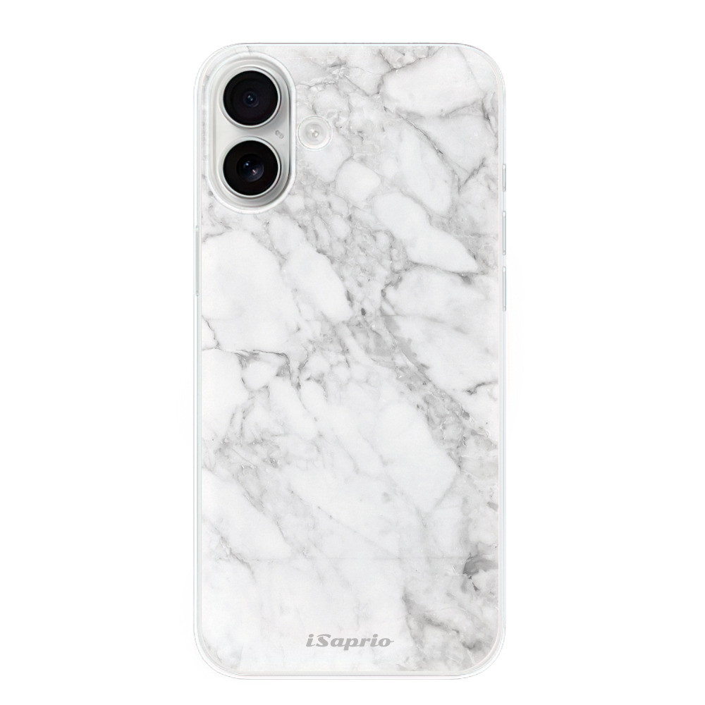 Odolné silikónové puzdro iSaprio - SilverMarble 14 - iPhone 16 Plus