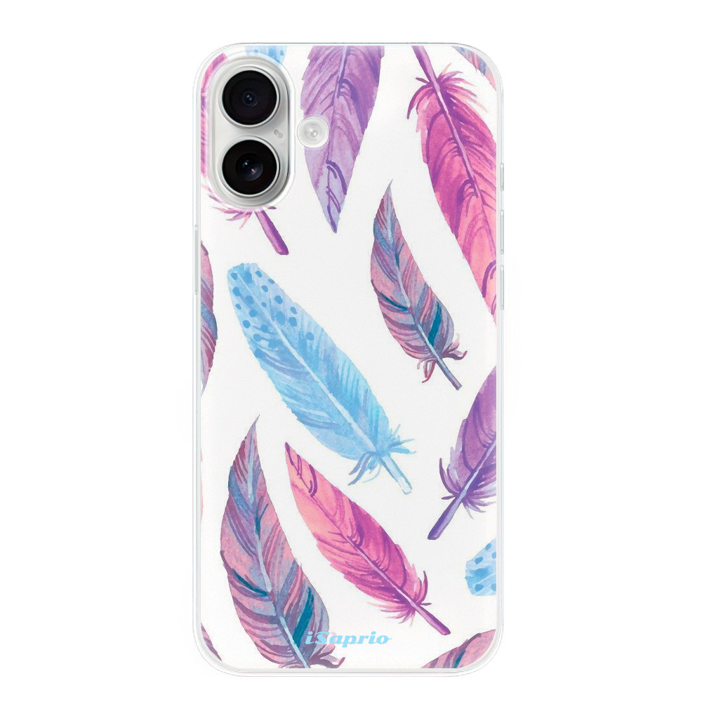 Odolné silikónové puzdro iSaprio - Feather Pattern 10 - iPhone 16 Plus