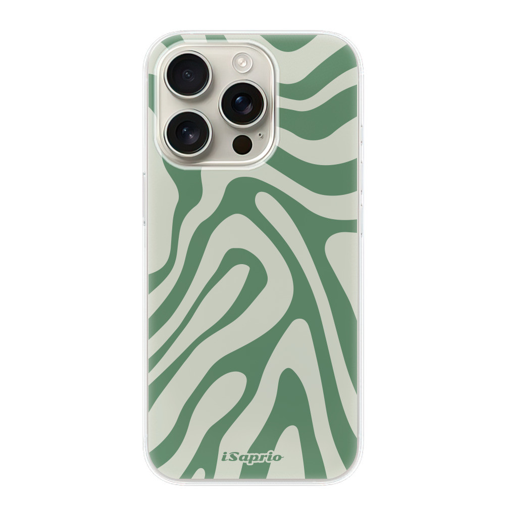 Odolné silikónové puzdro iSaprio - Zebra Green - iPhone 16 Pro