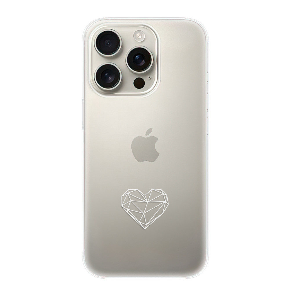 Odolné silikónové puzdro iSaprio - čiré - Digital Love - iPhone 16 Pro