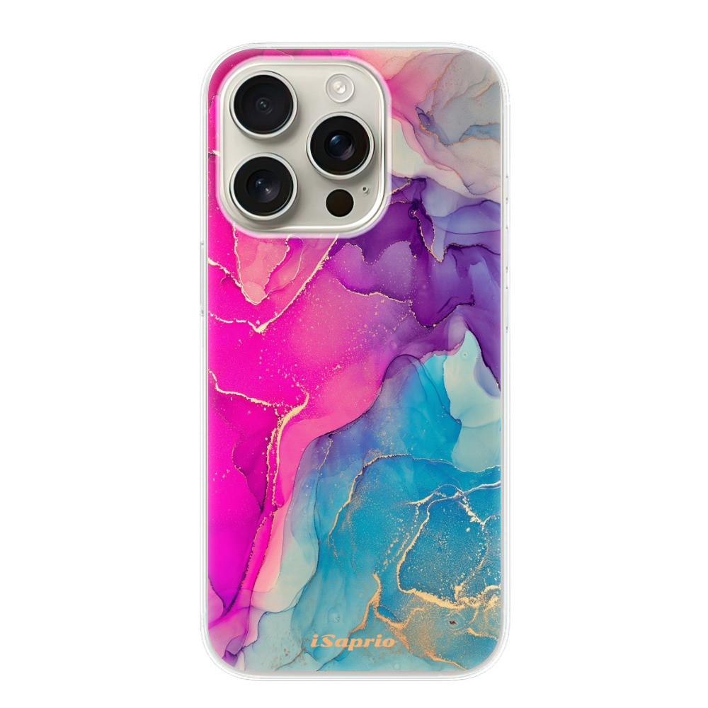 Odolné silikónové puzdro iSaprio - Purple Ink - iPhone 16 Pro