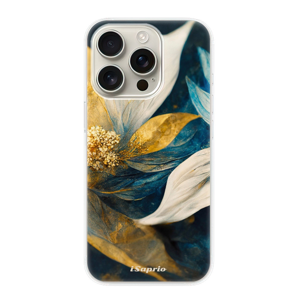 Odolné silikónové puzdro iSaprio - Gold Petals - iPhone 16 Pro