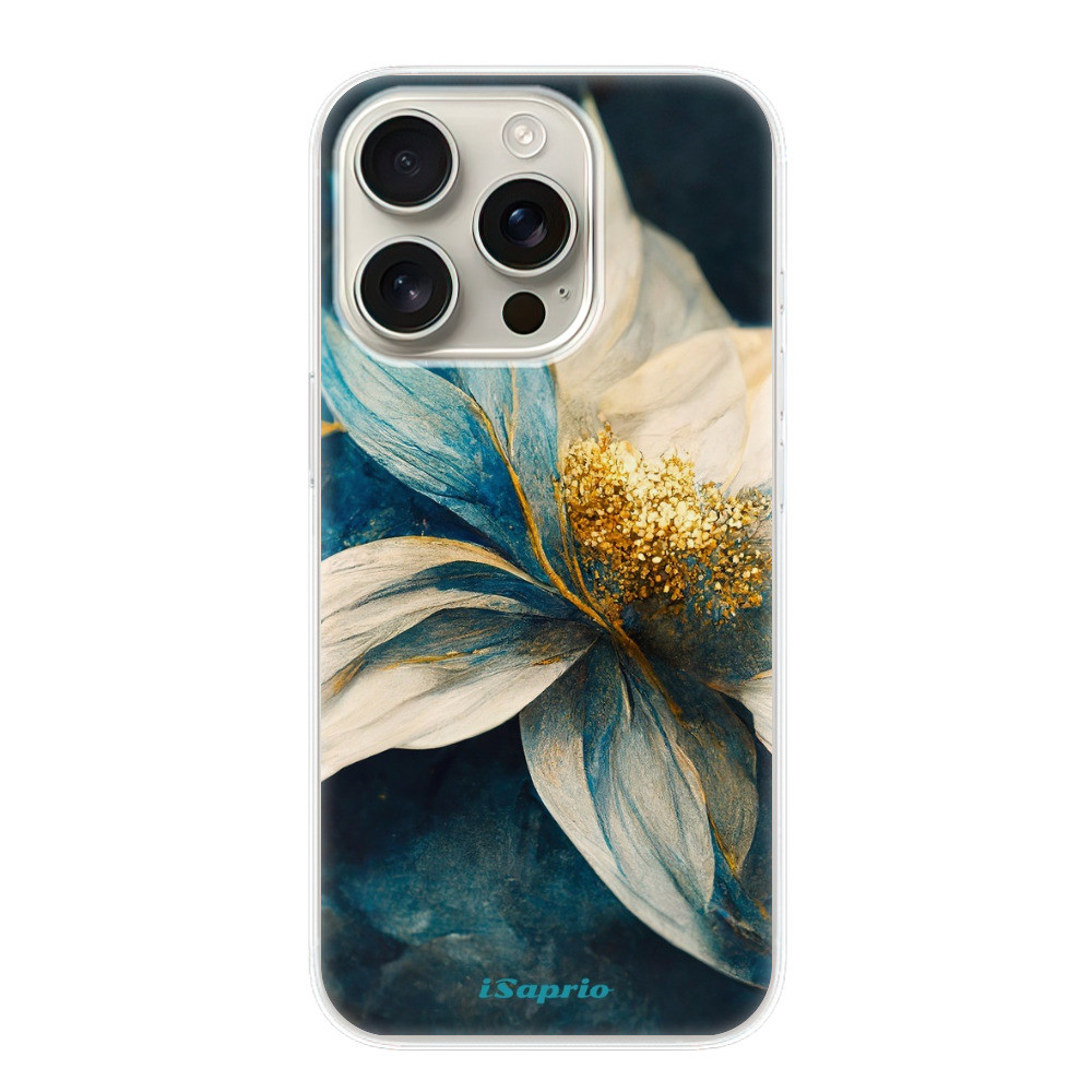 Odolné silikónové puzdro iSaprio - Blue Petals - iPhone 16 Pro