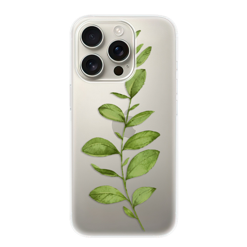Odolné silikónové puzdro iSaprio - Green Plant 01 - iPhone 16 Pro