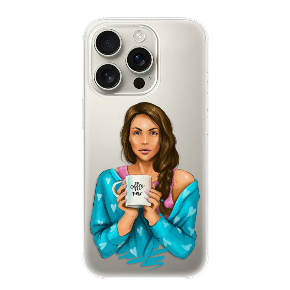 Odolné silikónové puzdro iSaprio - Coffe Now - Brunette - iPhone 16 Pro