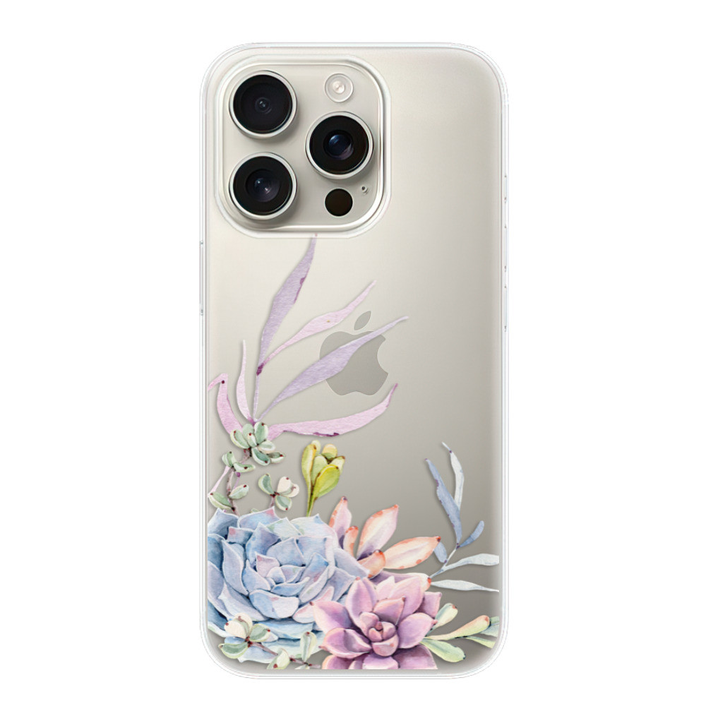 Odolné silikónové puzdro iSaprio - Succulent 01 - iPhone 16 Pro