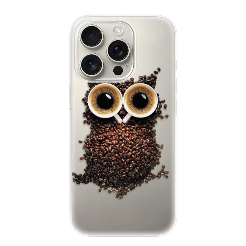 Odolné silikónové puzdro iSaprio - Owl And Coffee - iPhone 16 Pro