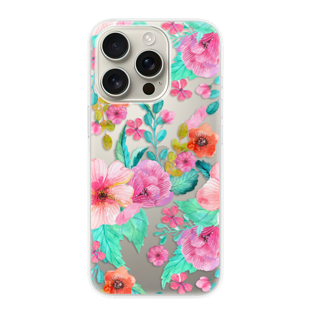 Odolné silikónové puzdro iSaprio - Flower Pattern 01 - iPhone 16 Pro