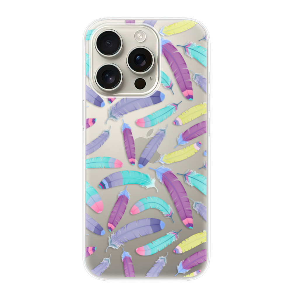 Odolné silikónové puzdro iSaprio - Feather Pattern 01 - iPhone 16 Pro