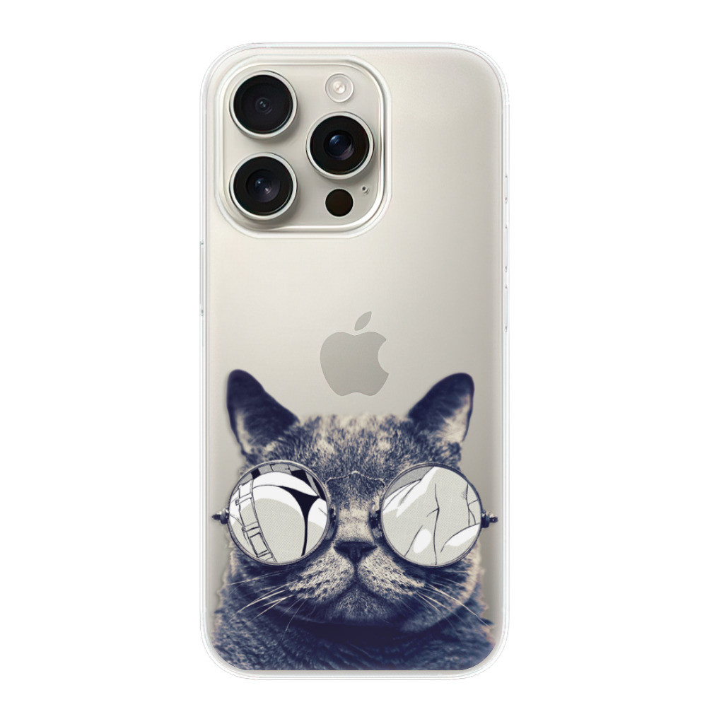 Odolné silikónové puzdro iSaprio - Crazy Cat 01 - iPhone 16 Pro