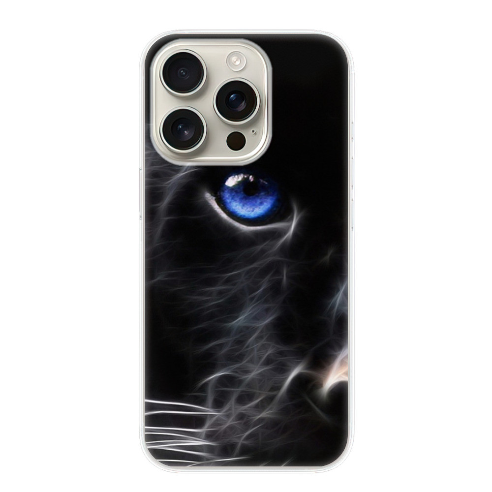 Odolné silikónové puzdro iSaprio - Black Puma - iPhone 16 Pro