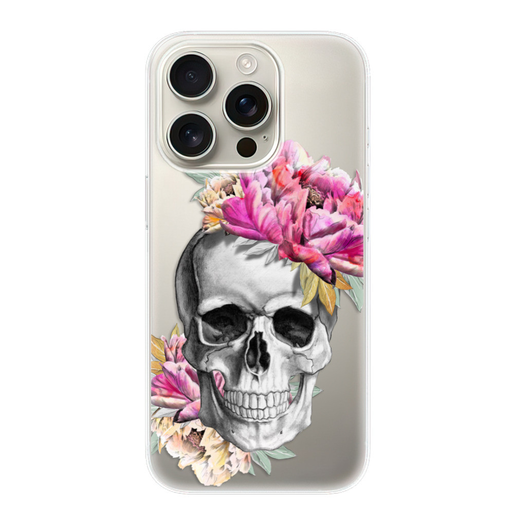 Odolné silikónové puzdro iSaprio - Pretty Skull - iPhone 16 Pro