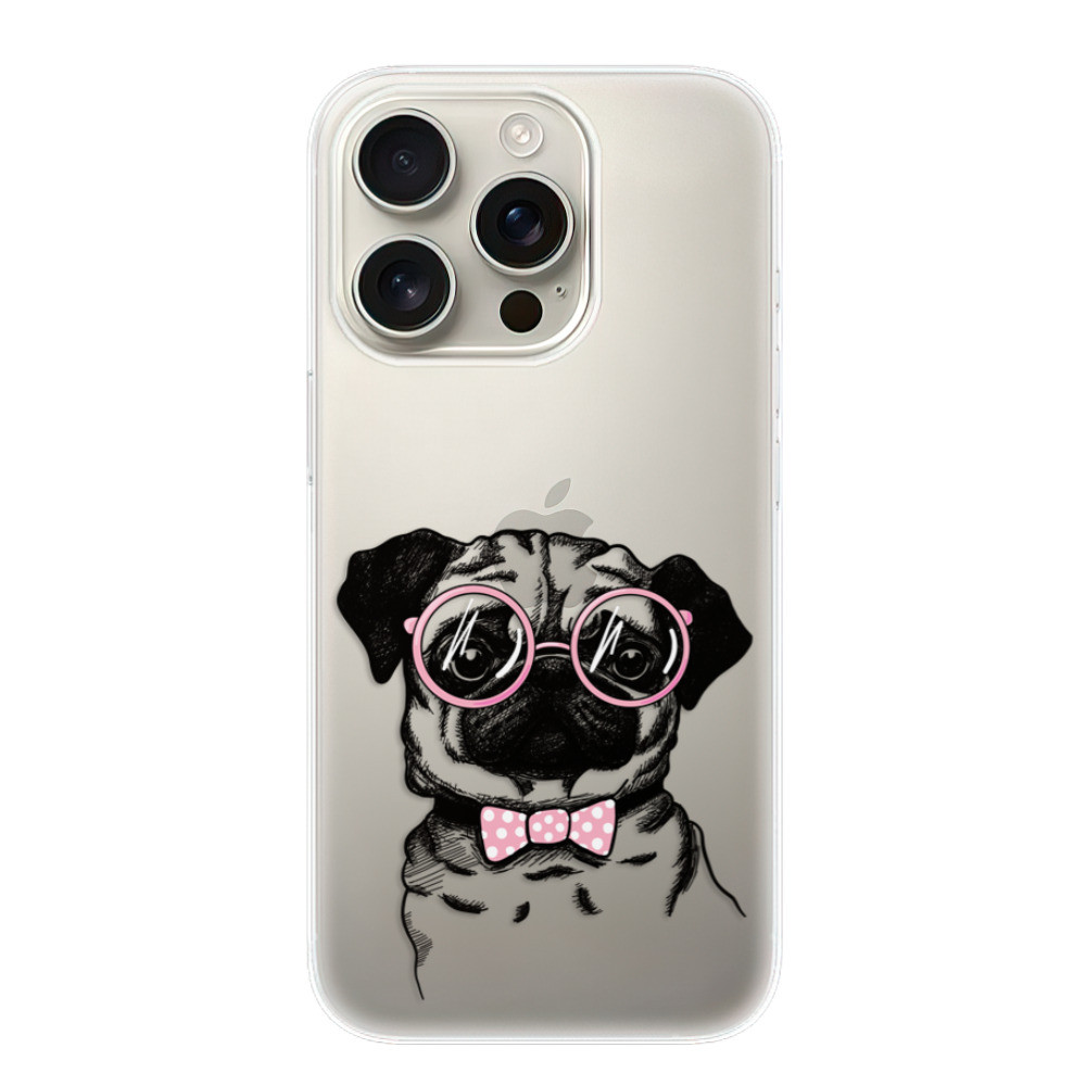 Odolné silikónové puzdro iSaprio - The Pug - iPhone 16 Pro
