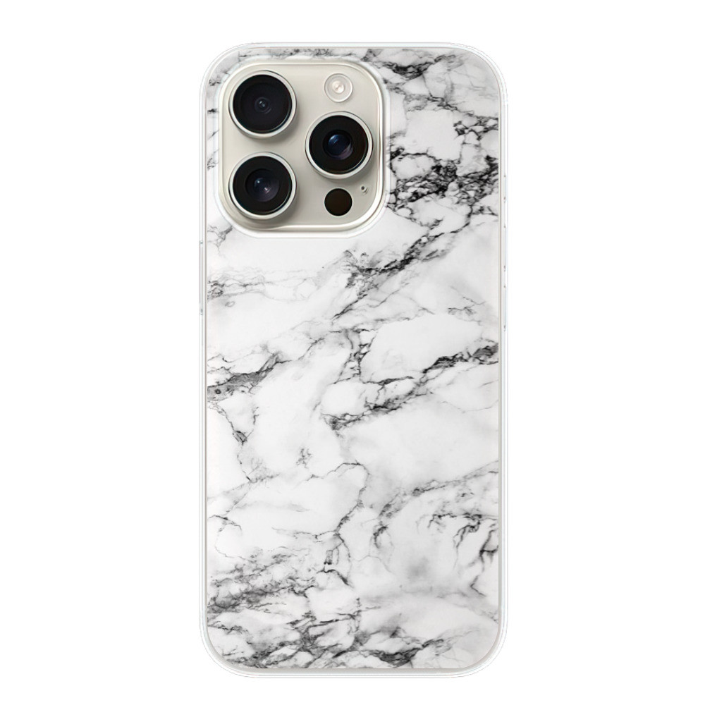 Odolné silikónové puzdro iSaprio - White Marble 01 - iPhone 16 Pro