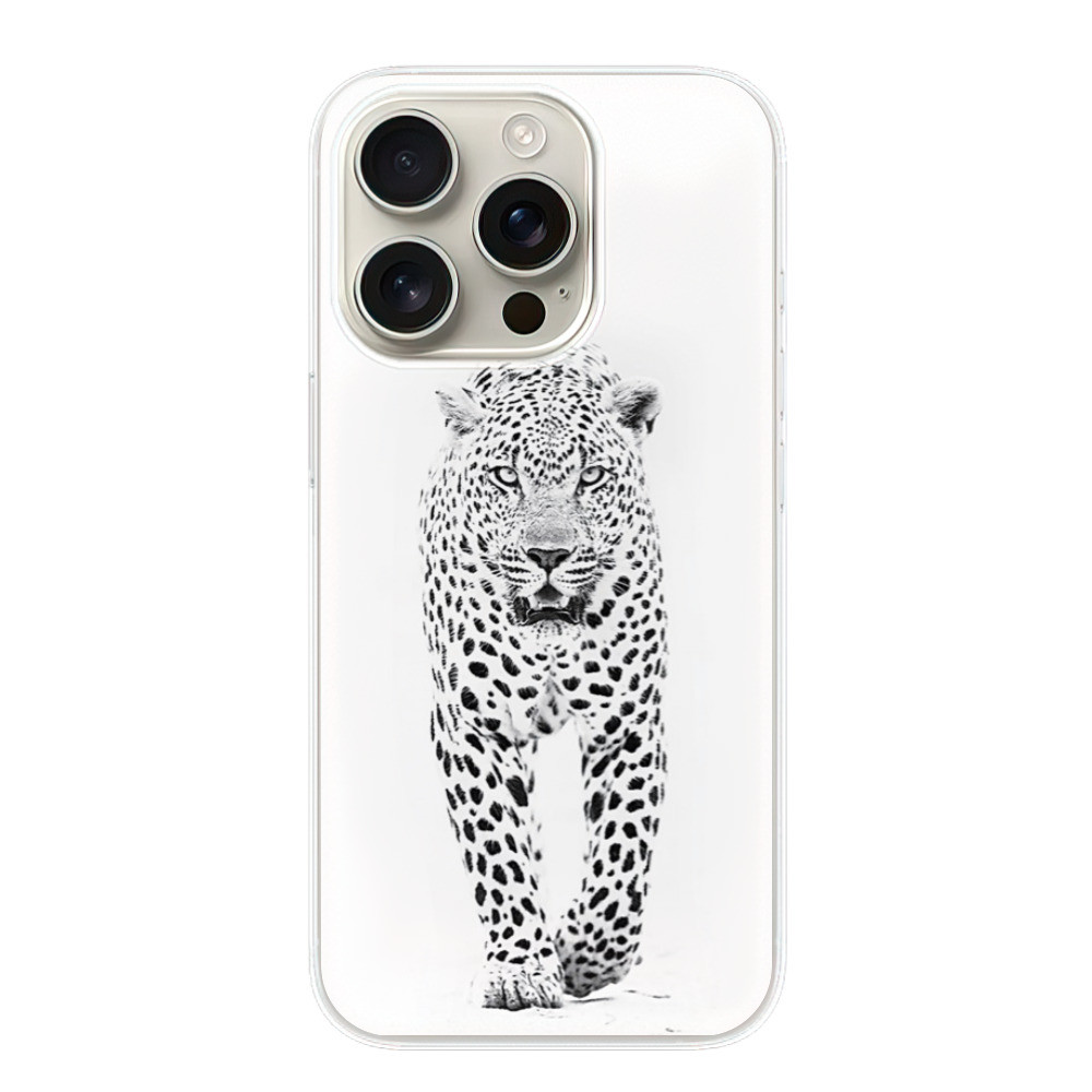 Odolné silikónové puzdro iSaprio - White Jaguar - iPhone 16 Pro