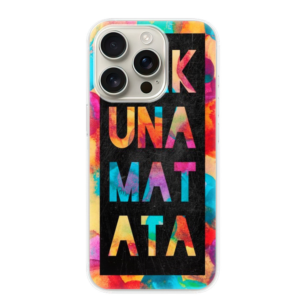 Odolné silikónové puzdro iSaprio - Hakuna Matata 01 - iPhone 16 Pro
