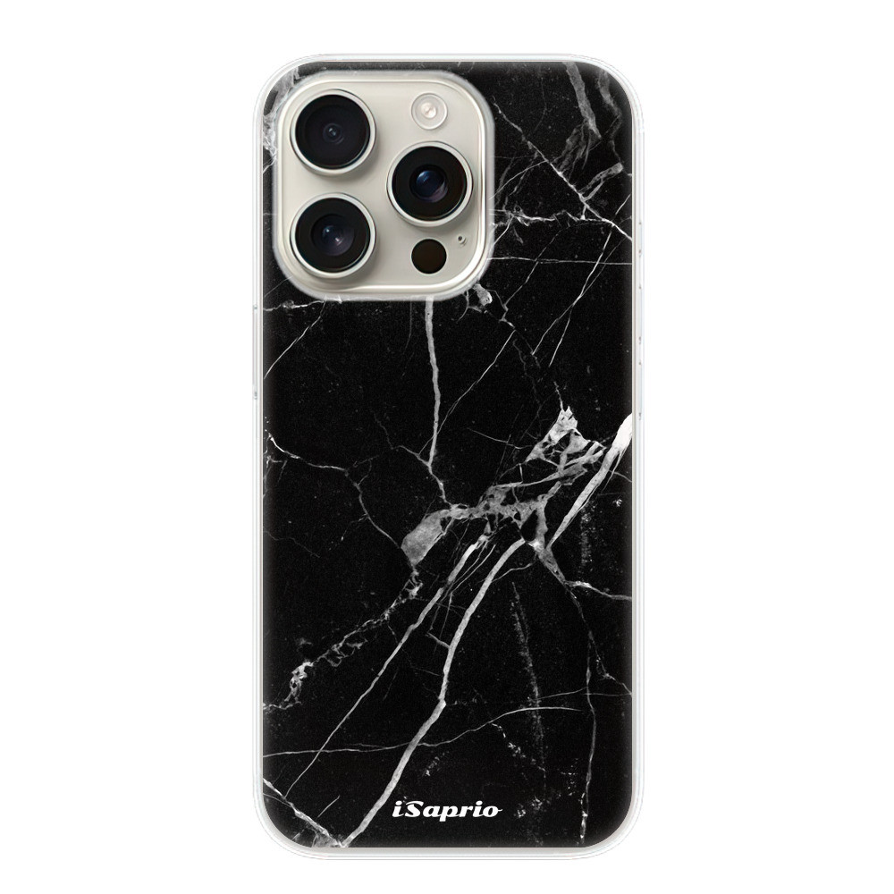 Odolné silikónové puzdro iSaprio - Black Marble 18 - iPhone 16 Pro
