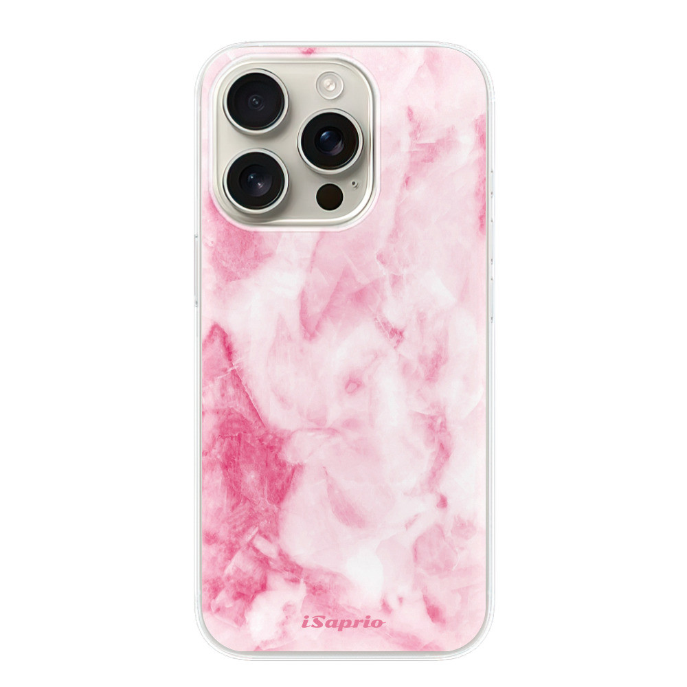 Odolné silikónové puzdro iSaprio - RoseMarble 16 - iPhone 16 Pro