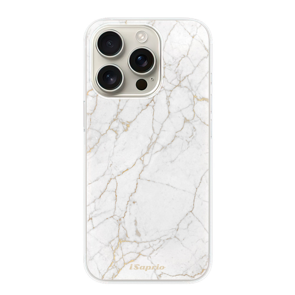 Odolné silikónové puzdro iSaprio - GoldMarble 13 - iPhone 16 Pro