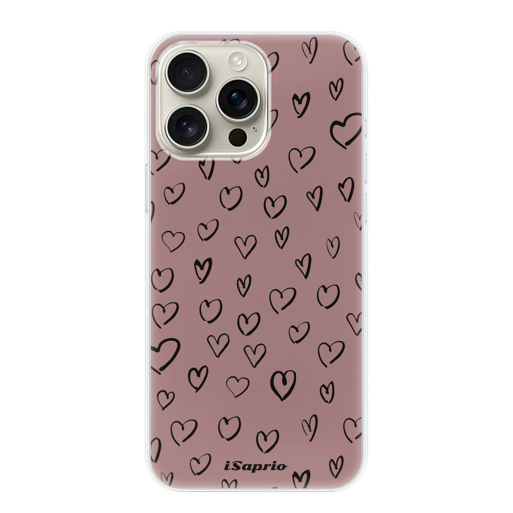 Odolné silikónové puzdro iSaprio - Heart Dark - iPhone 16 Pro Max