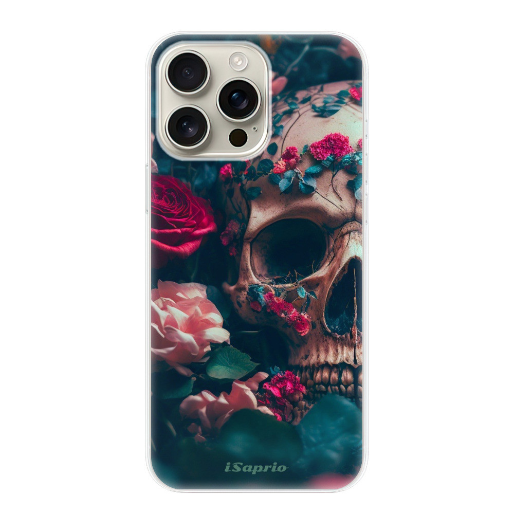 Odolné silikónové puzdro iSaprio - Skull in Roses - iPhone 16 Pro Max