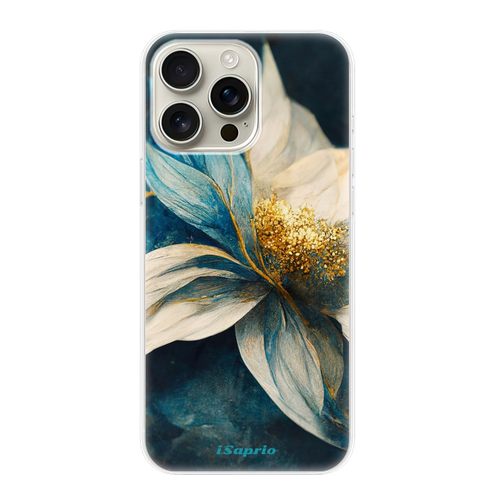 Odolné silikónové puzdro iSaprio - Blue Petals - iPhone 16 Pro Max