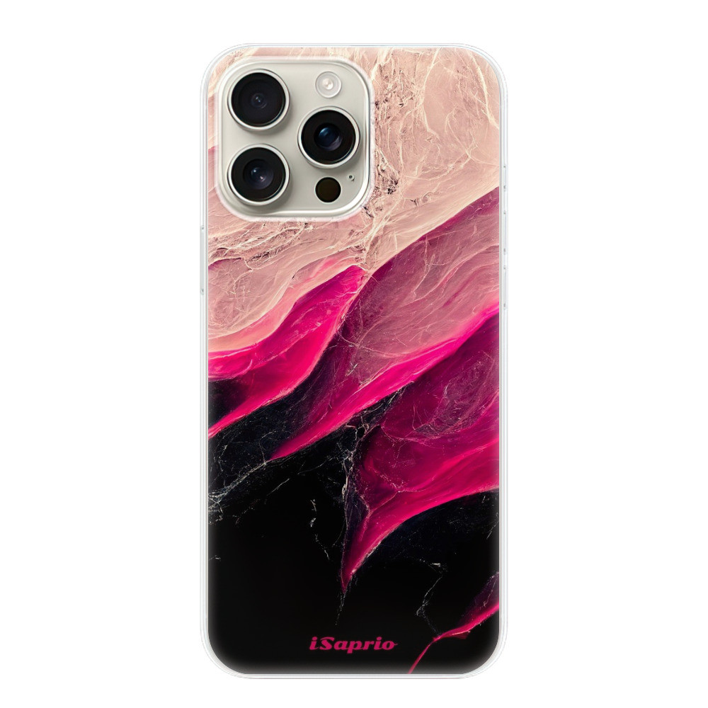 Odolné silikónové puzdro iSaprio - Black and Pink - iPhone 16 Pro Max