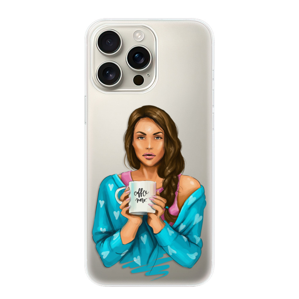 Odolné silikónové puzdro iSaprio - Coffe Now - Brunette - iPhone 16 Pro Max