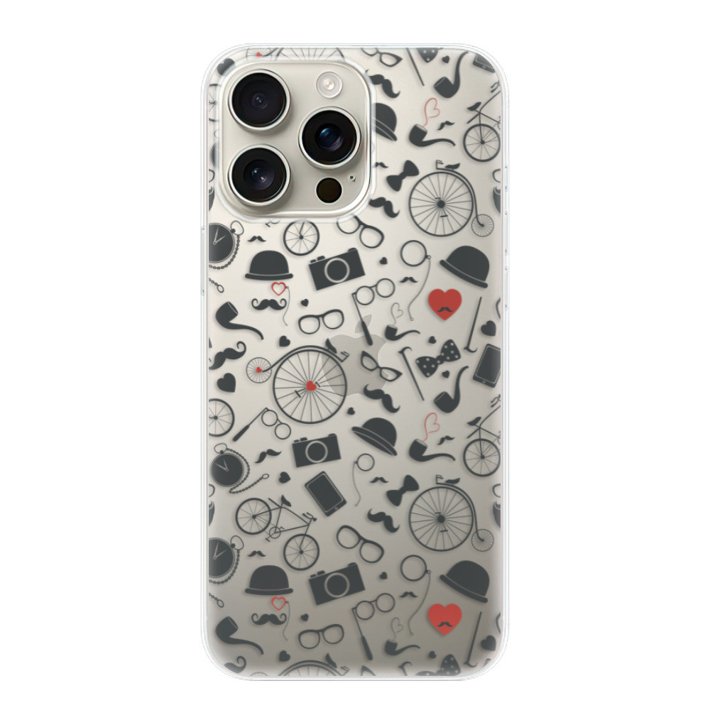 Odolné silikónové puzdro iSaprio - Vintage Pattern 01 - black - iPhone 16 Pro Max