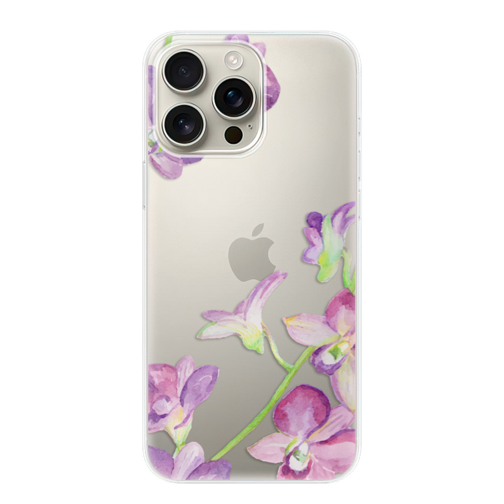 Odolné silikónové puzdro iSaprio - Purple Orchid - iPhone 16 Pro Max
