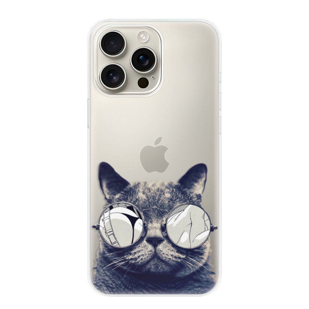 Odolné silikónové puzdro iSaprio - Crazy Cat 01 - iPhone 16 Pro Max