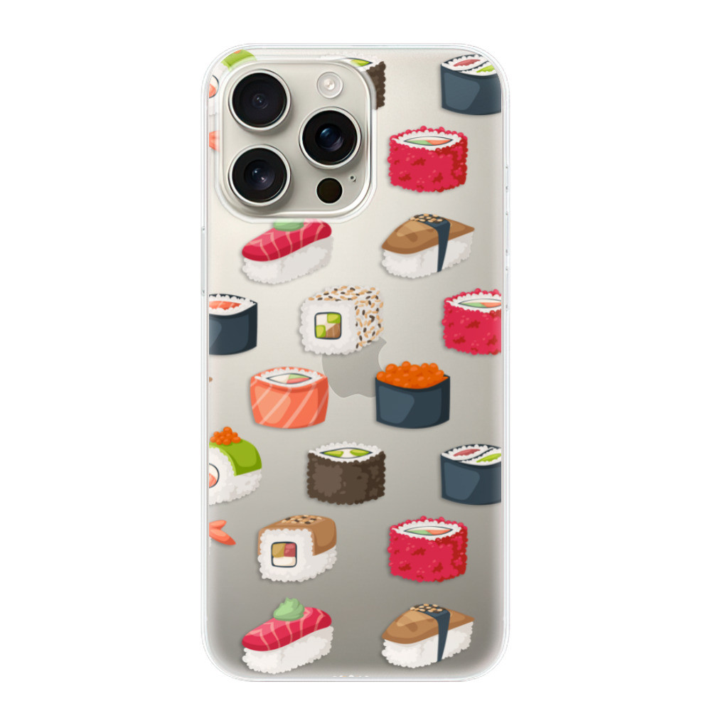 Odolné silikónové puzdro iSaprio - Sushi Pattern - iPhone 16 Pro Max
