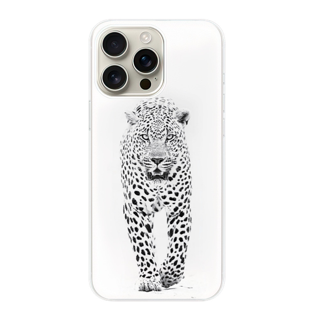 Odolné silikónové puzdro iSaprio - White Jaguar - iPhone 16 Pro Max