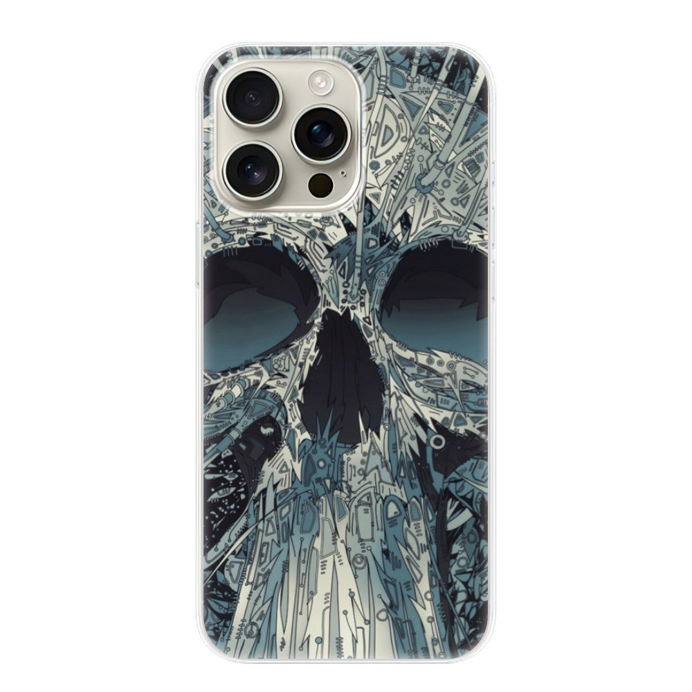 Odolné silikónové puzdro iSaprio - Abstract Skull - iPhone 16 Pro Max