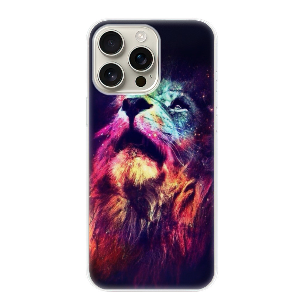Odolné silikónové puzdro iSaprio - Lion in Colors - iPhone 16 Pro Max