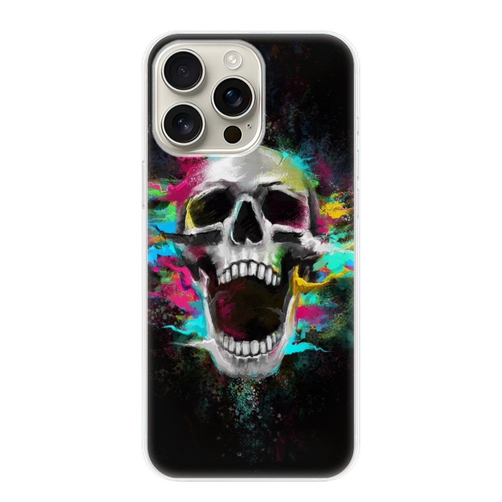 Odolné silikónové puzdro iSaprio - Skull in Colors - iPhone 16 Pro Max