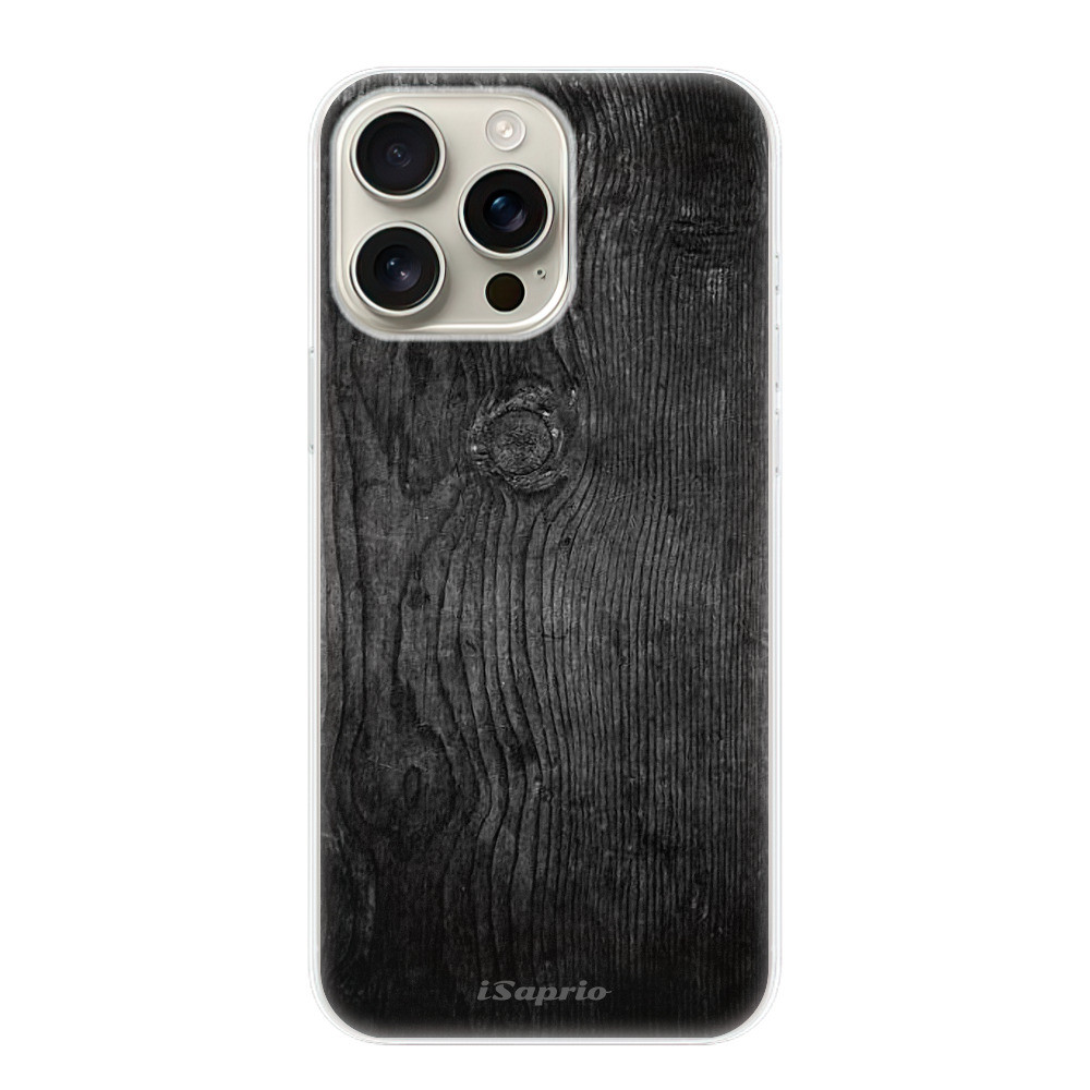 Odolné silikónové puzdro iSaprio - Black Wood 13 - iPhone 16 Pro Max