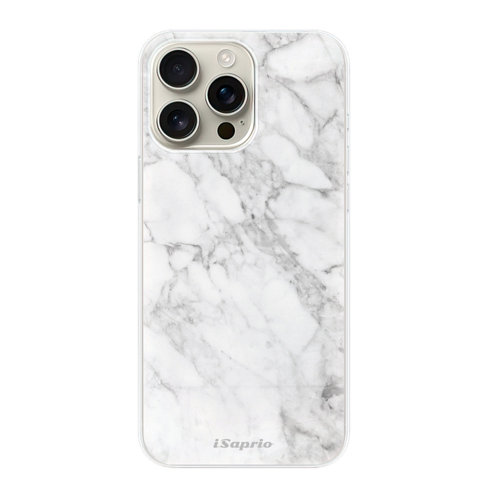 Odolné silikónové puzdro iSaprio - SilverMarble 14 - iPhone 16 Pro Max
