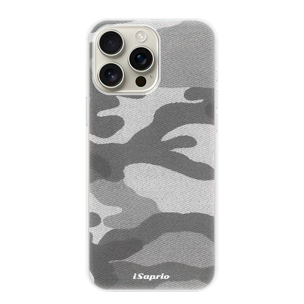 Odolné silikónové puzdro iSaprio - Gray Camuflage 02 - iPhone 16 Pro Max