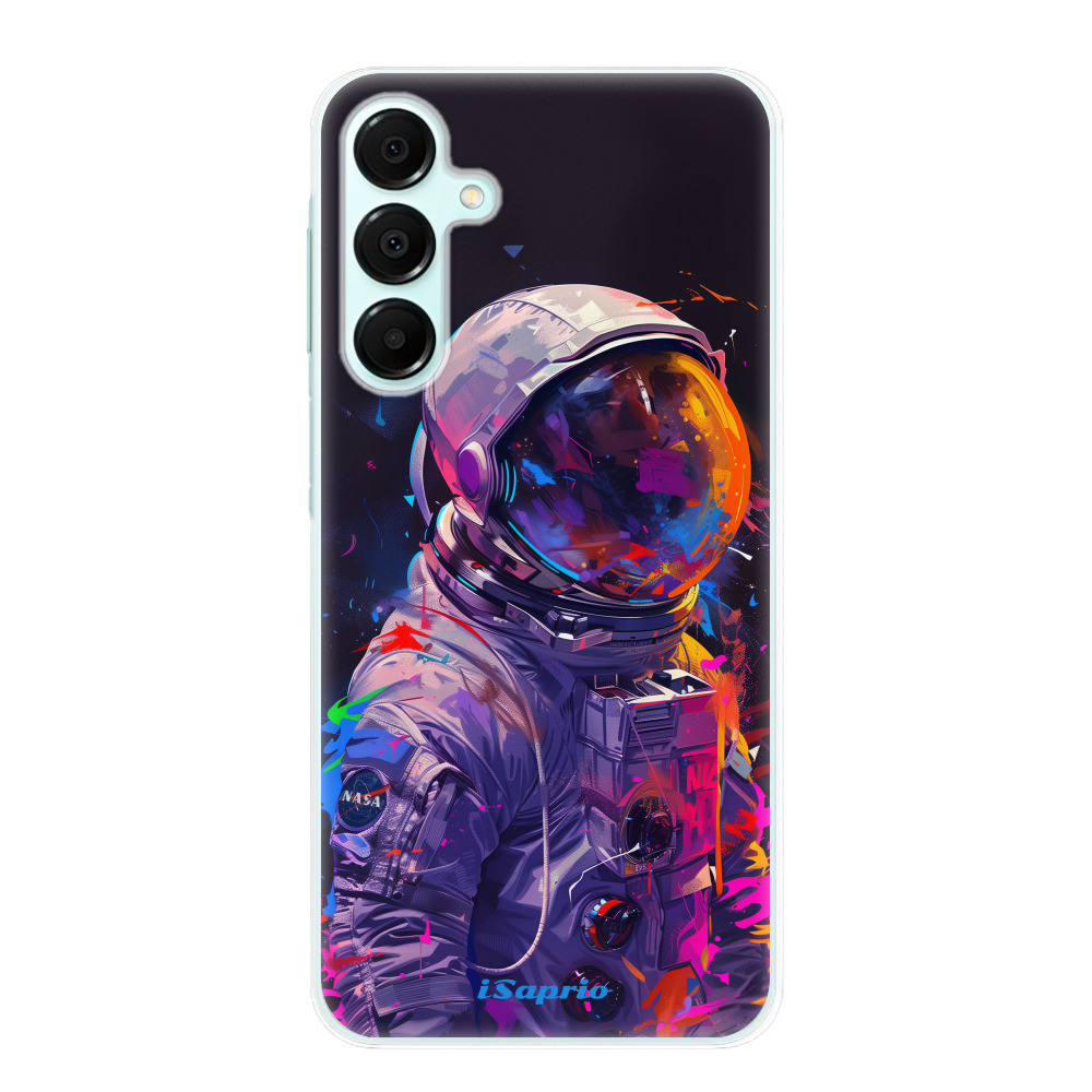 Odolné silikónové puzdro iSaprio - Neon Astronaut - Samsung Galaxy A16 5G